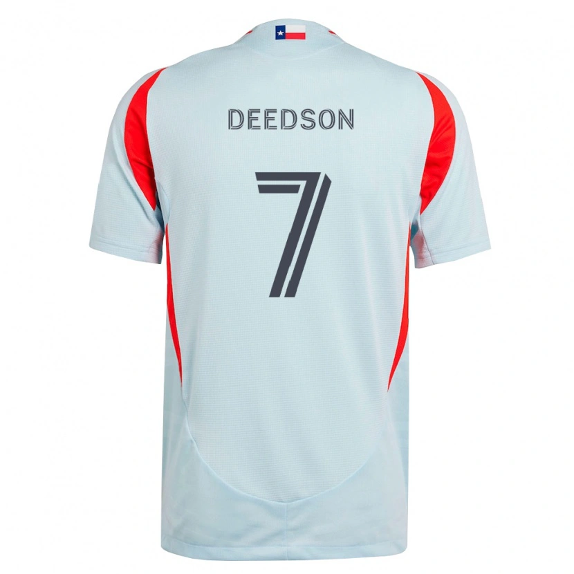 Danxen Mulher Camisola Louicius Deedson #7 Cinza Escuro Branco Vermelho Alternativa 2026/27 Camisa