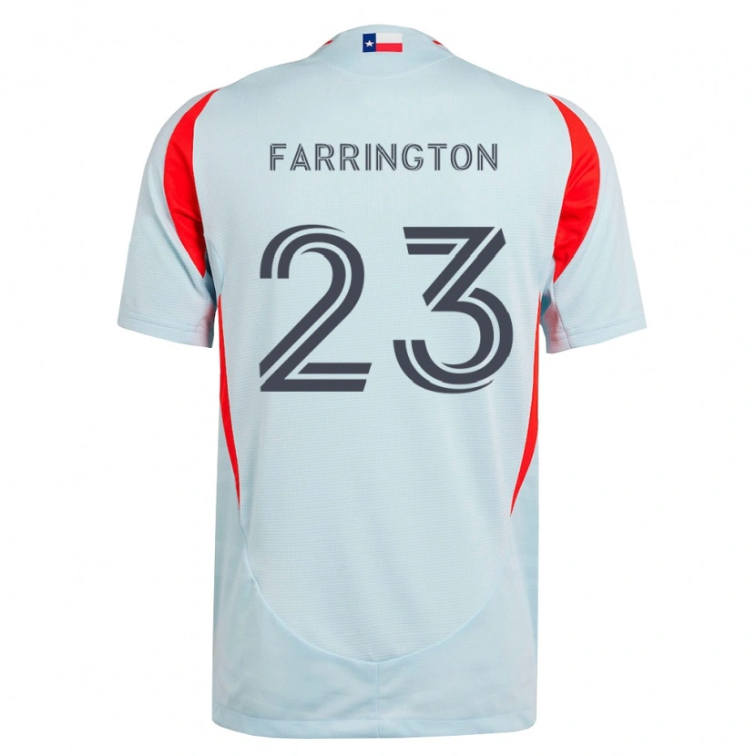 Danxen Mulher Camisola Logan Farrington #23 Cinza Escuro Branco Vermelho Alternativa 2026/27 Camisa
