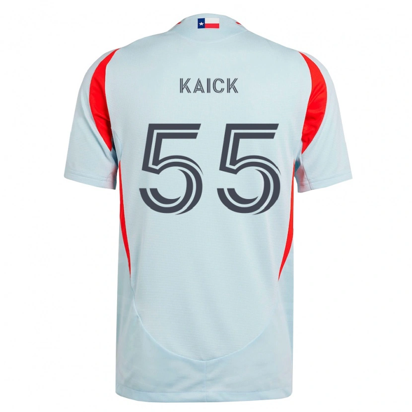 Danxen Mulher Camisola Kaick Da Silva Ferreira #55 Cinza Escuro Branco Vermelho Alternativa 2026/27 Camisa