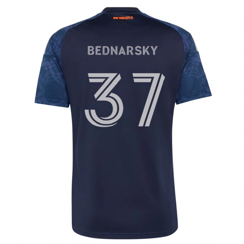 Danxen Mulher Camisola Stevo Bednarsky #37 Azul Profundo Branco Alternativa 2026/27 Camisa