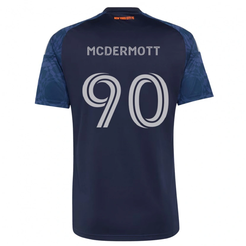 Danxen Mulher Camisola Dylan Mcdermott #90 Azul Profundo Branco Alternativa 2026/27 Camisa