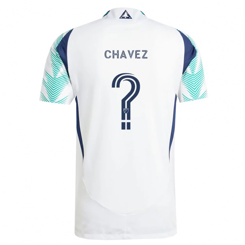 Danxen Mulher Camisola Gabriel Chávez #0 Branco Azul Marinho Verde Claro Alternativa 2026/27 Camisa