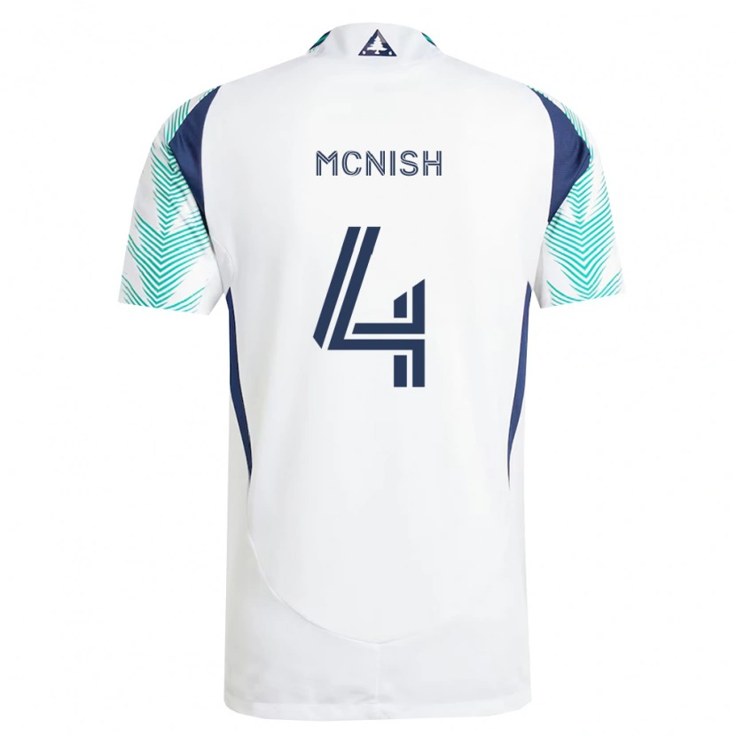 Danxen Mulher Camisola Sheridan Mcnish #4 Branco Azul Marinho Verde Claro Alternativa 2026/27 Camisa