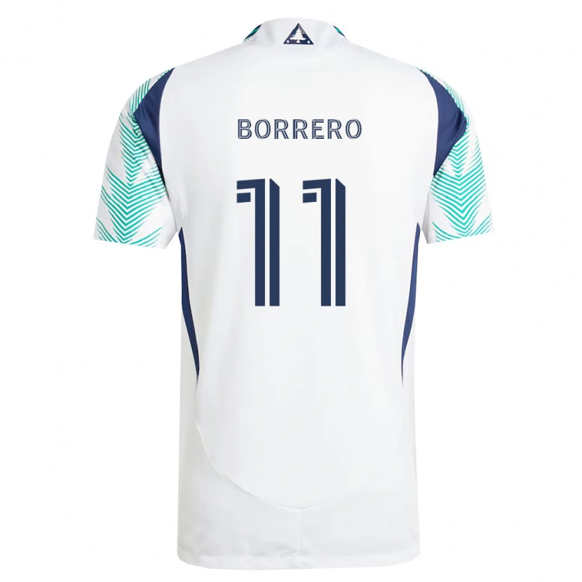 Danxen Mulher Camisola Dylan Borrero #11 Branco Azul Marinho Verde Claro Alternativa 2026/27 Camisa