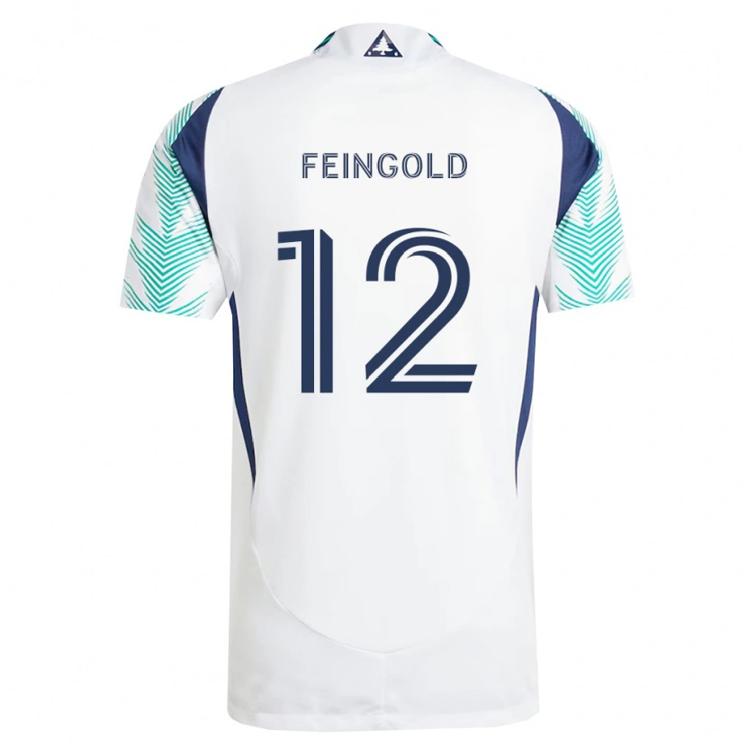 Danxen Mulher Camisola Ilay Feingold #12 Branco Azul Marinho Verde Claro Alternativa 2026/27 Camisa