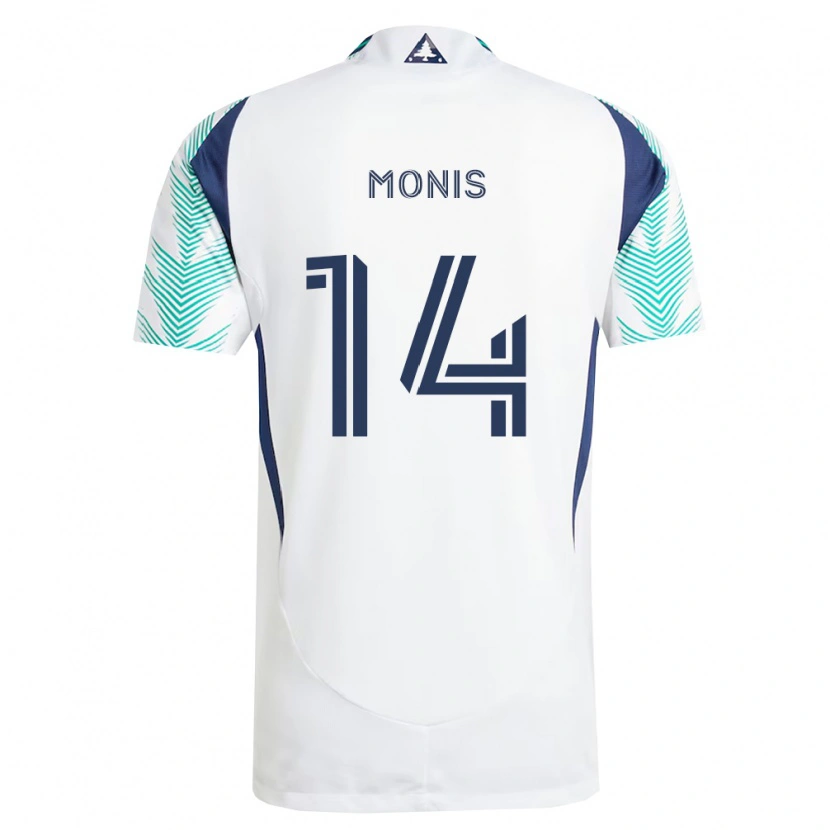 Danxen Mulher Camisola Alex Monis #14 Branco Azul Marinho Verde Claro Alternativa 2026/27 Camisa