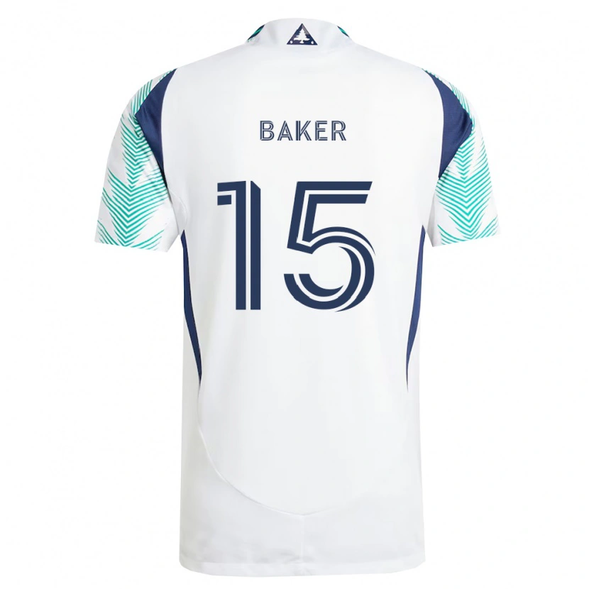 Danxen Mulher Camisola Cody Baker #15 Branco Azul Marinho Verde Claro Alternativa 2026/27 Camisa