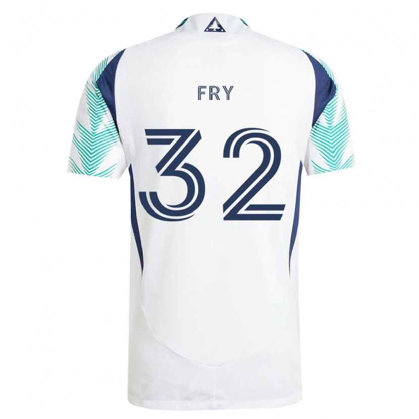 Danxen Mulher Camisola Malcolm Fry #32 Branco Azul Marinho Verde Claro Alternativa 2026/27 Camisa