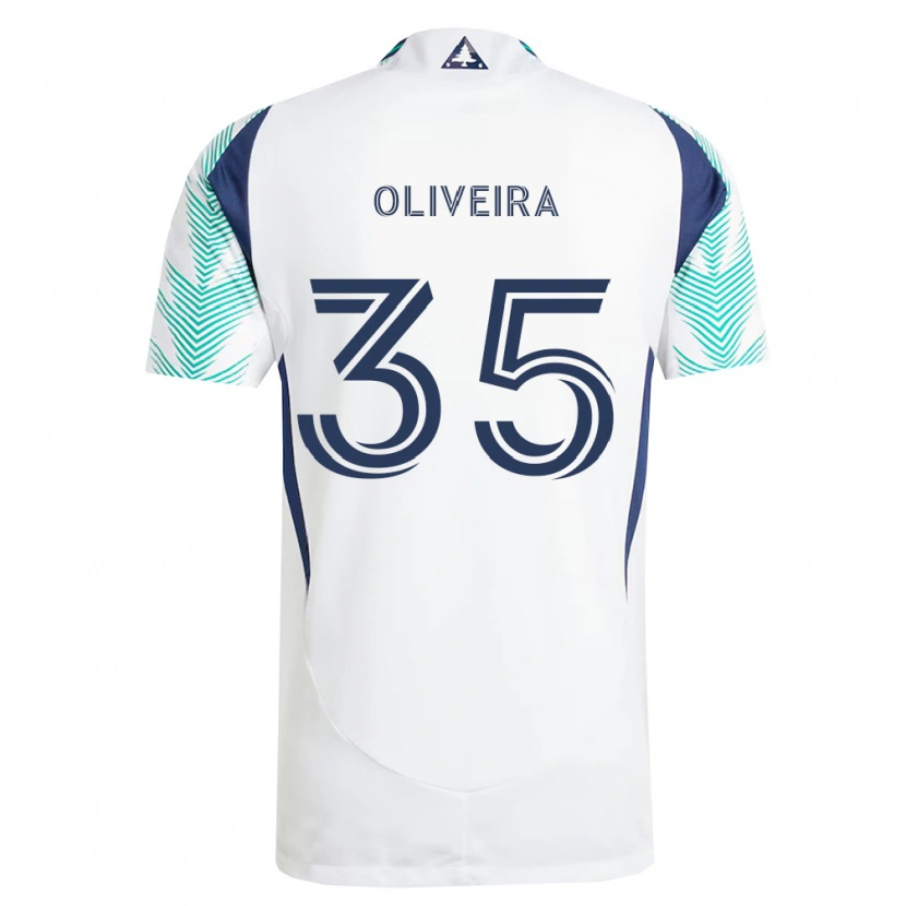 Danxen Mulher Camisola Cristiano Oliveira #35 Branco Azul Marinho Verde Claro Alternativa 2026/27 Camisa