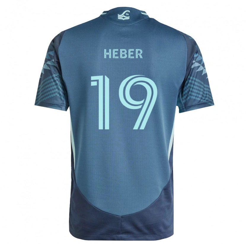 Danxen Mulher Camisola Héber #19 Azul Marinho Verde Alternativa 2026/27 Camisa