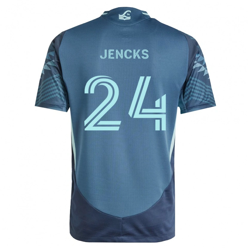 Danxen Mulher Camisola India Jencks #24 Azul Marinho Verde Alternativa 2026/27 Camisa