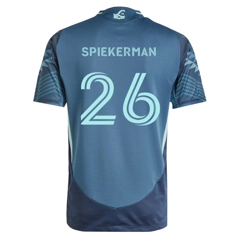 Danxen Mulher Camisola Stephanie Spiekerman #26 Azul Marinho Verde Alternativa 2026/27 Camisa