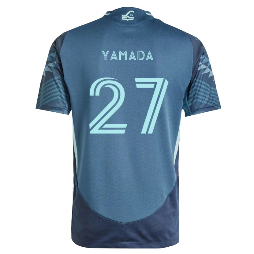 Danxen Mulher Camisola Hikari Yamada #27 Azul Marinho Verde Alternativa 2026/27 Camisa