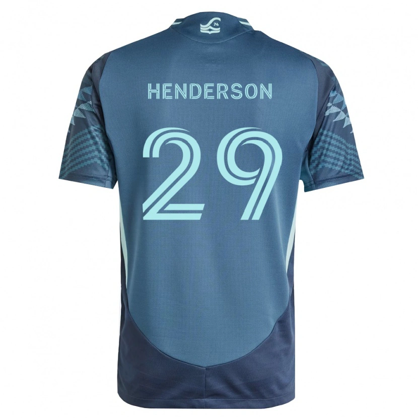 Danxen Mulher Camisola Anna Henderson #29 Azul Marinho Verde Alternativa 2026/27 Camisa