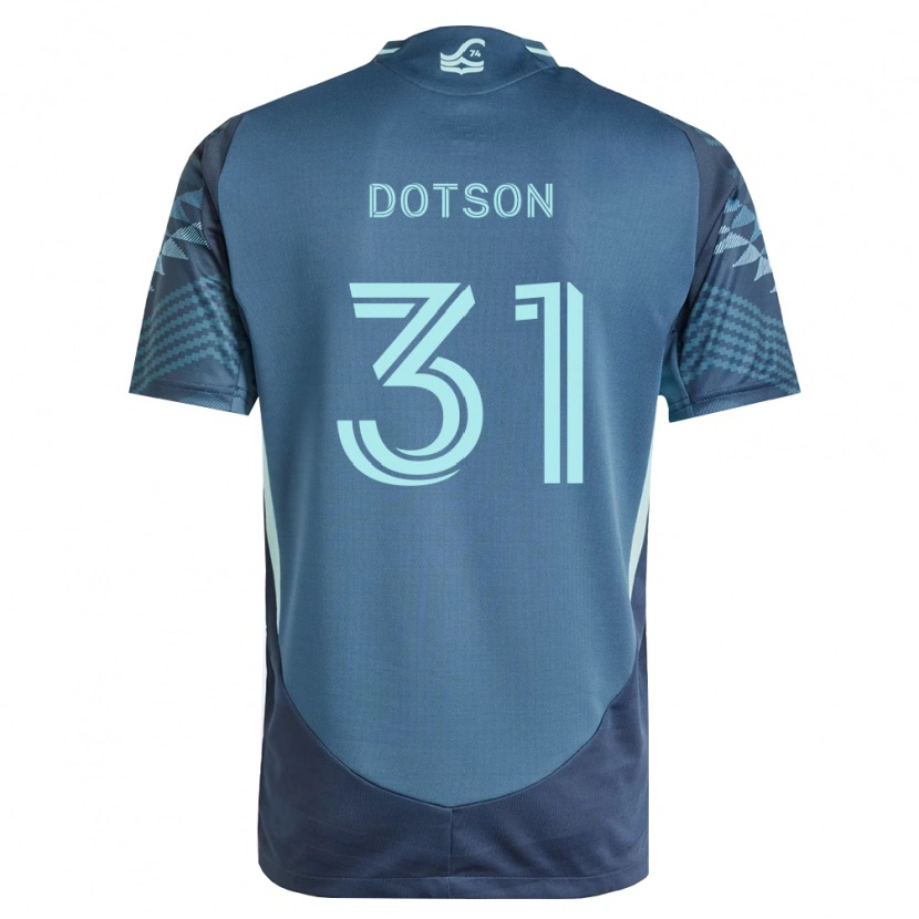 Danxen Mulher Camisola Hassani Dotson #31 Azul Marinho Verde Alternativa 2026/27 Camisa