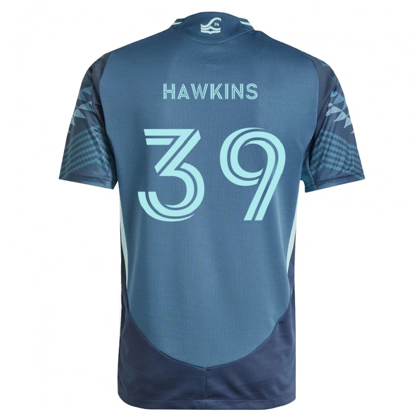 Danxen Mulher Camisola Stuart Hawkins #39 Azul Marinho Verde Alternativa 2026/27 Camisa