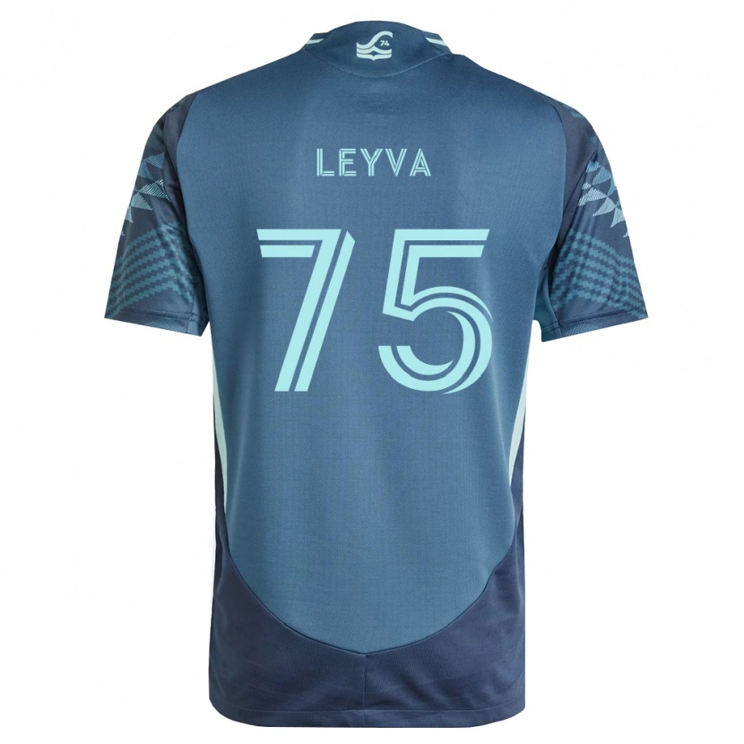 Danxen Mulher Camisola Danny Leyva #75 Azul Marinho Verde Alternativa 2026/27 Camisa