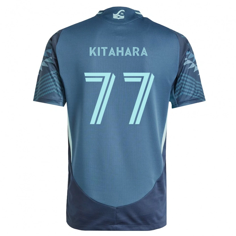 Danxen Mulher Camisola Sota Kitahara #77 Azul Marinho Verde Alternativa 2026/27 Camisa