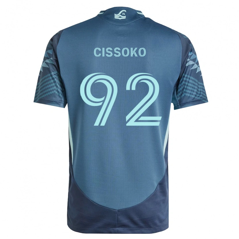 Danxen Mulher Camisola Abdoulaye Cissoko #92 Azul Marinho Verde Alternativa 2026/27 Camisa