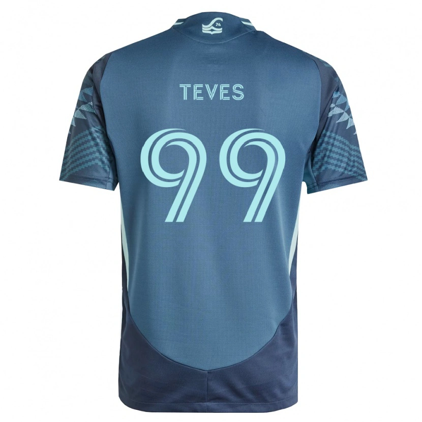 Danxen Mulher Camisola Dylan Teves #99 Azul Marinho Verde Alternativa 2026/27 Camisa