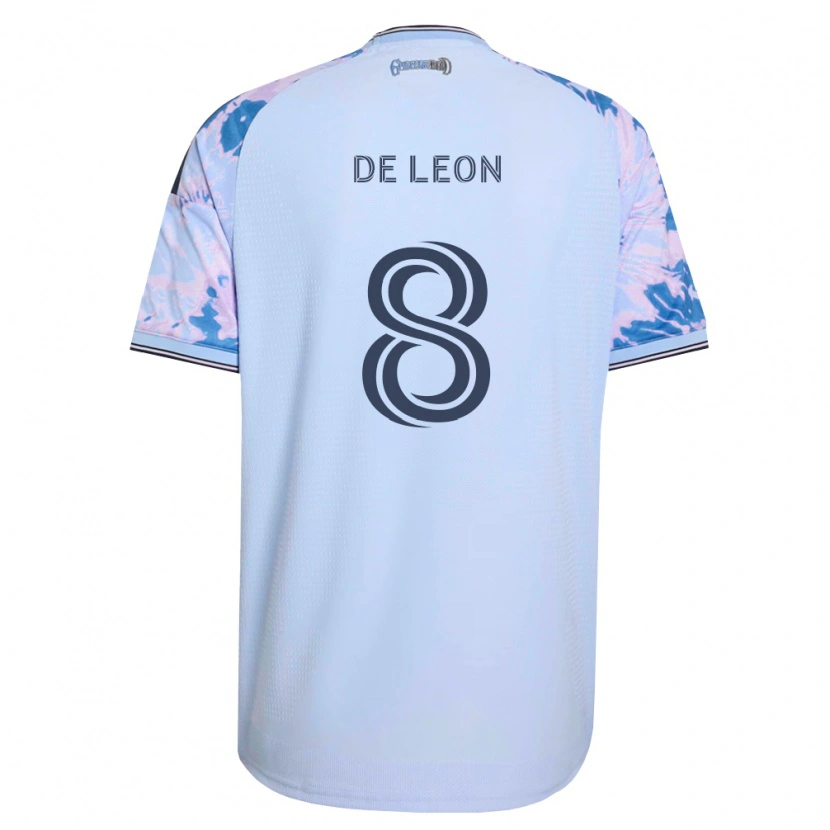 Danxen Mulher Camisola Brandon De Leon #8 Azul Real Branco Preto Alternativa 2026/27 Camisa