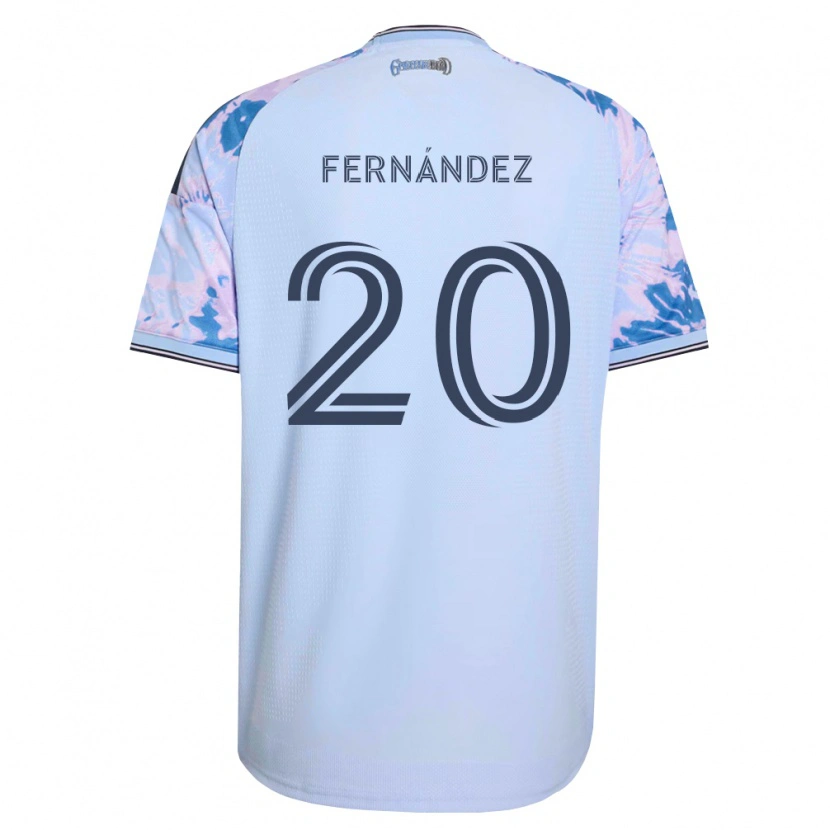 Danxen Mulher Camisola Nick Fernández #20 Azul Real Branco Preto Alternativa 2026/27 Camisa