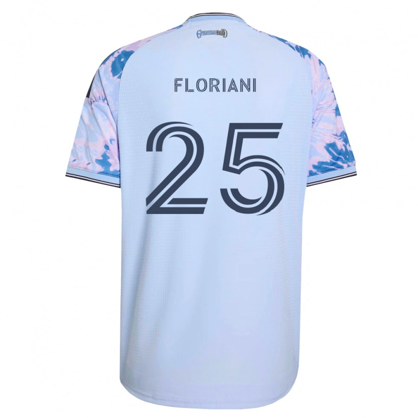 Danxen Mulher Camisola Max Floriani #25 Azul Real Branco Preto Alternativa 2026/27 Camisa