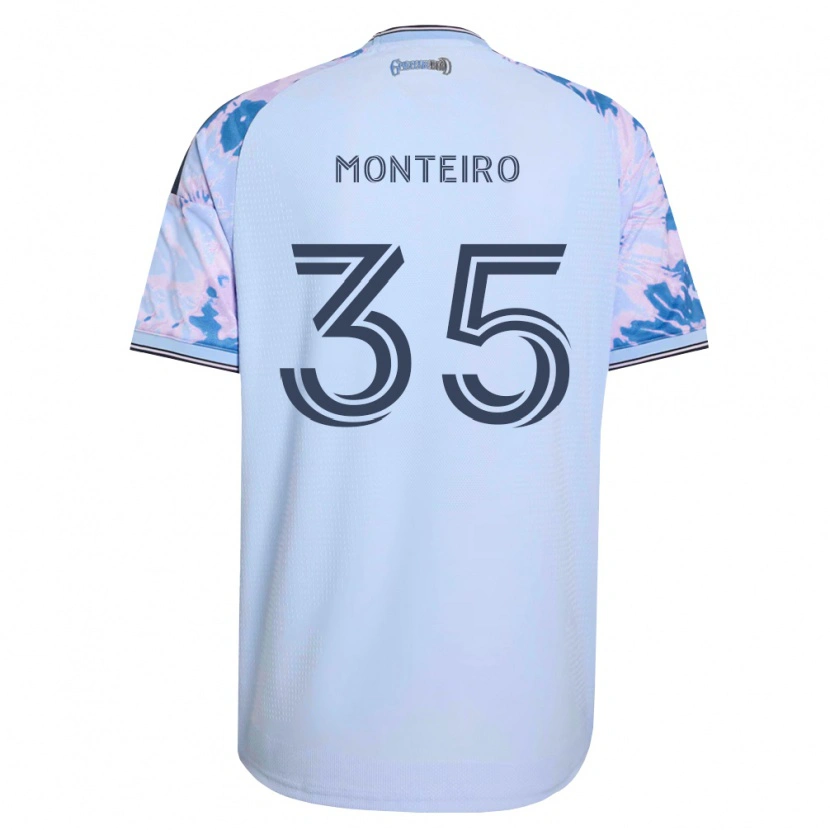 Danxen Mulher Camisola Jamiro Monteiro #35 Azul Real Branco Preto Alternativa 2026/27 Camisa