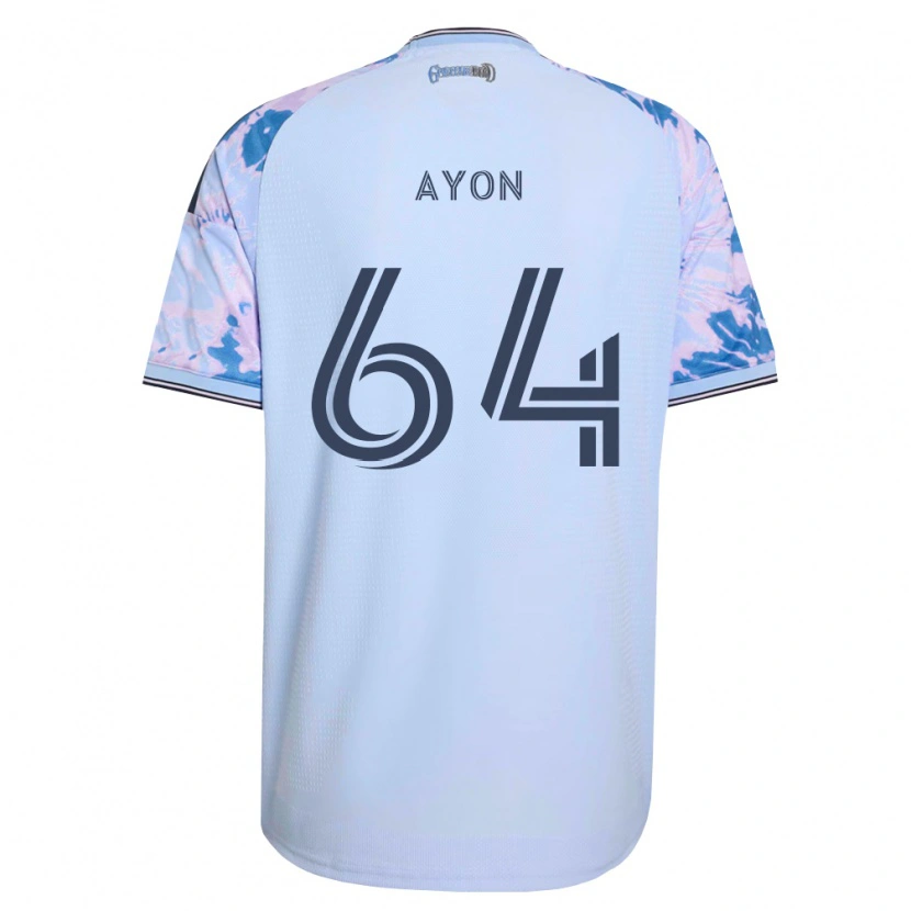 Danxen Mulher Camisola Jerry Ayon #64 Azul Real Branco Preto Alternativa 2026/27 Camisa