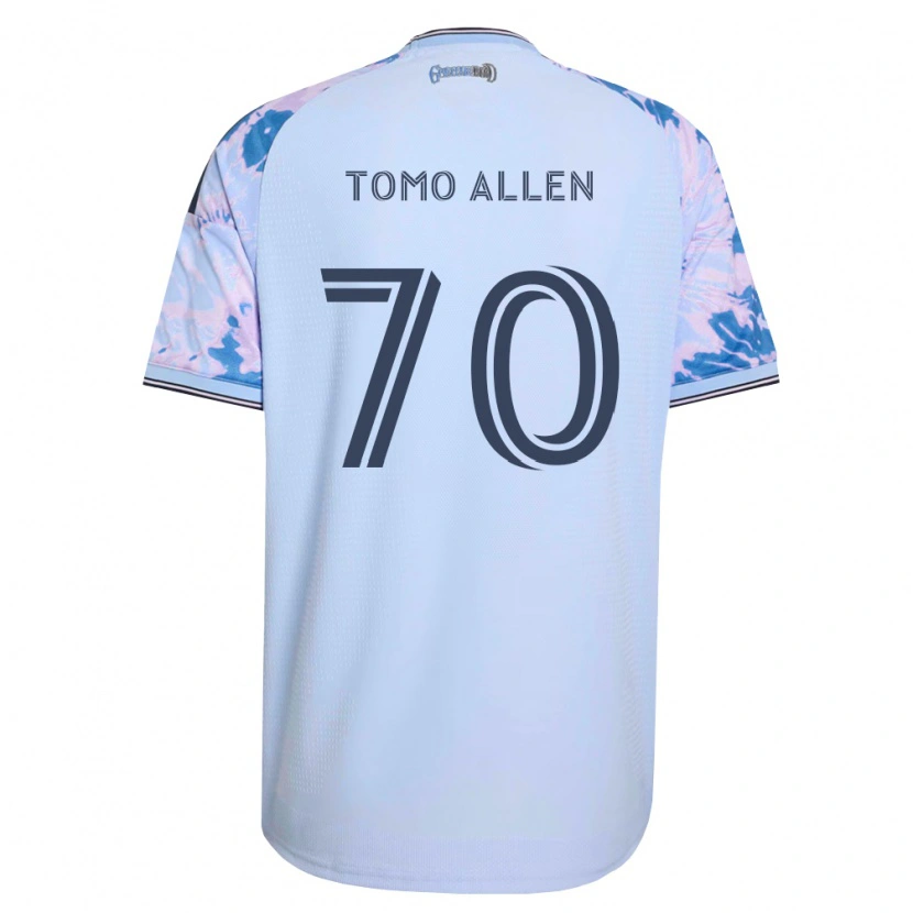 Danxen Mulher Camisola Tomo Allen #70 Azul Real Branco Preto Alternativa 2026/27 Camisa