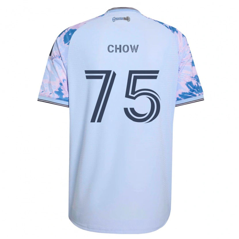 Danxen Mulher Camisola Alex Chow #75 Azul Real Branco Preto Alternativa 2026/27 Camisa
