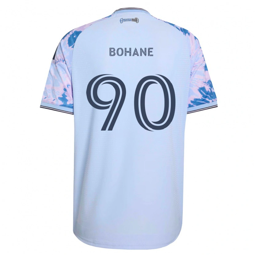 Danxen Mulher Camisola Zach Bohane #90 Azul Real Branco Preto Alternativa 2026/27 Camisa