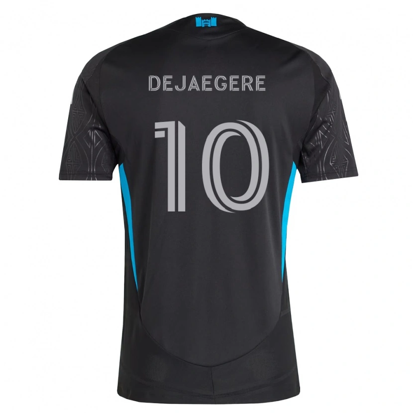 Danxen Mulher Camisola Brecht Dejaegere #10 Preto Branco Azul Celeste Alternativa 2026/27 Camisa