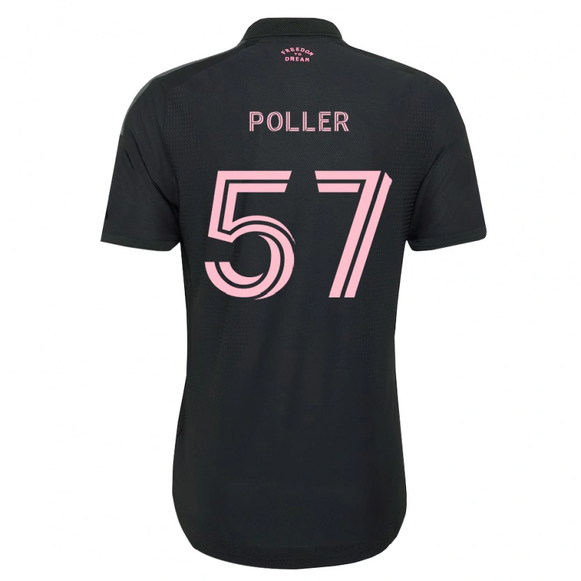 Danxen Mulher Camisola Sebastian Poller #57 Rosa Preto Branco Alternativa 2026/27 Camisa