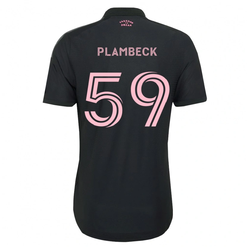Danxen Mulher Camisola Preston Plambeck #59 Rosa Preto Branco Alternativa 2026/27 Camisa