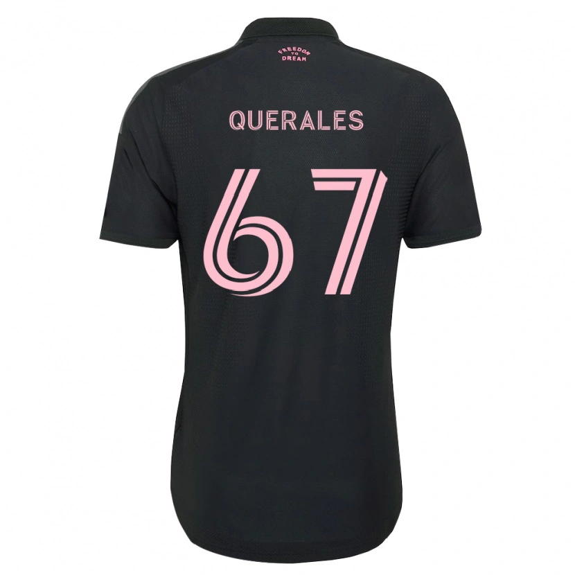 Danxen Mulher Camisola Arturo Querales #67 Rosa Preto Branco Alternativa 2026/27 Camisa