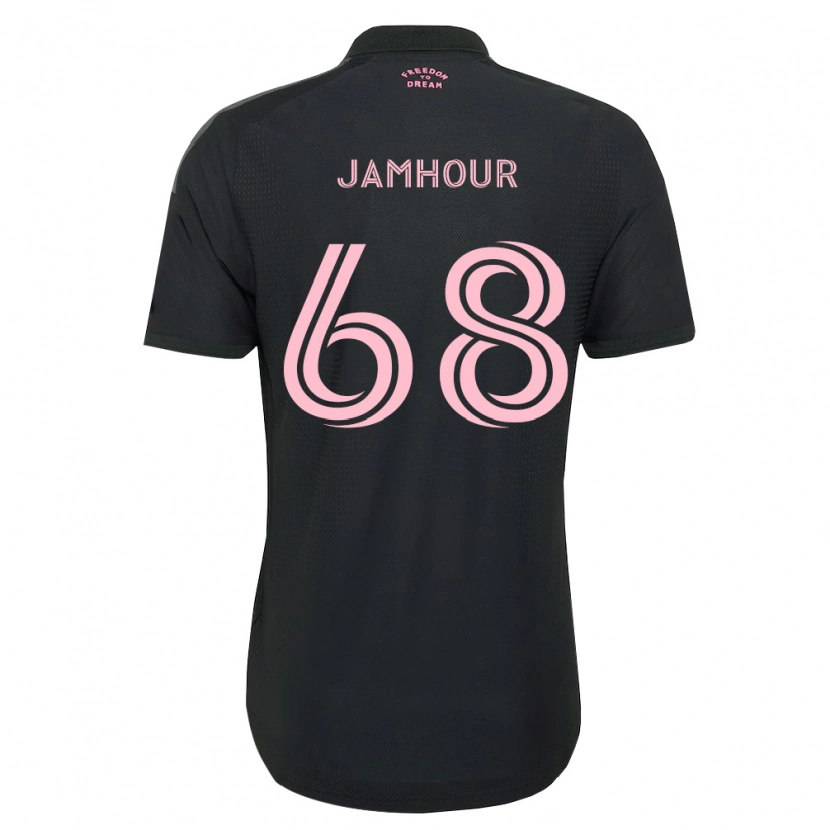 Danxen Mulher Camisola Mohammed Jamhour #68 Rosa Preto Branco Alternativa 2026/27 Camisa
