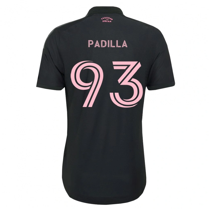 Danxen Mulher Camisola Leandro Padilla #93 Rosa Preto Branco Alternativa 2026/27 Camisa