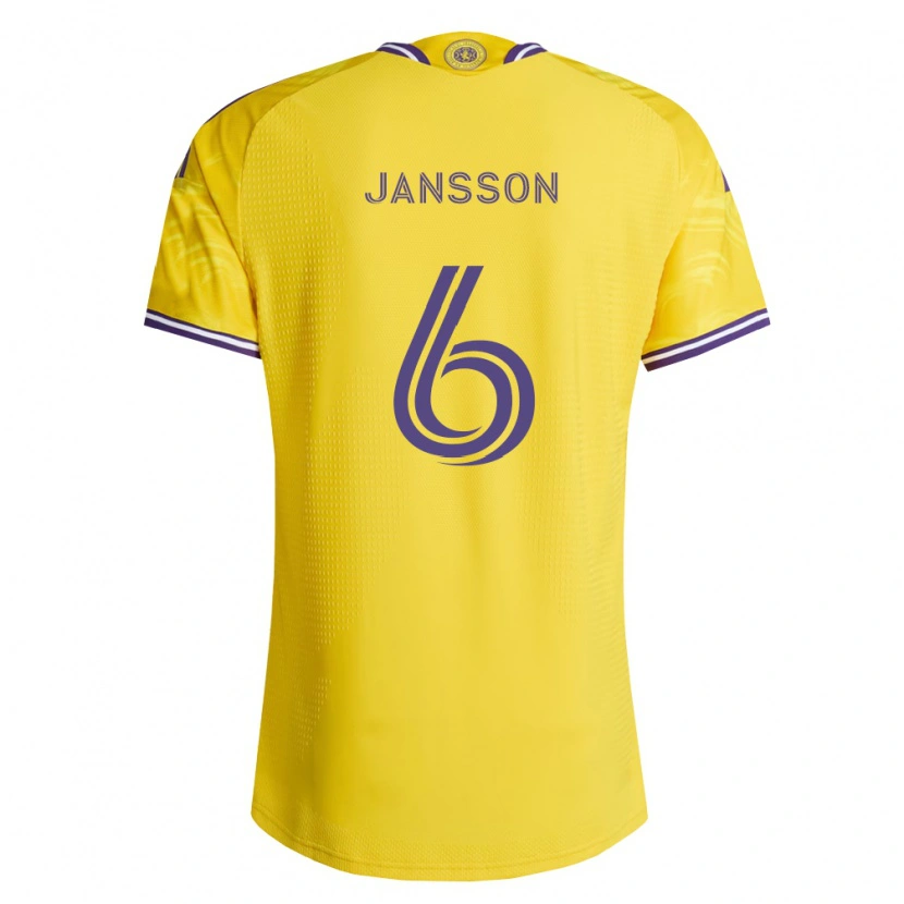 Danxen Mulher Camisola Robin Jansson #6 Roxo Amarelo Alternativa 2026/27 Camisa