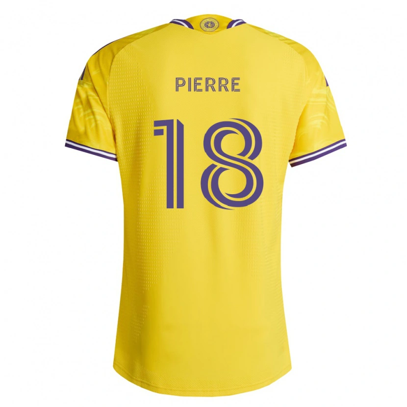 Danxen Mulher Camisola Nikolai Pierre #18 Roxo Amarelo Alternativa 2026/27 Camisa