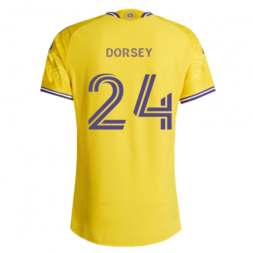 Danxen Mulher Camisola Griffin Dorsey #24 Roxo Amarelo Alternativa 2026/27 Camisa