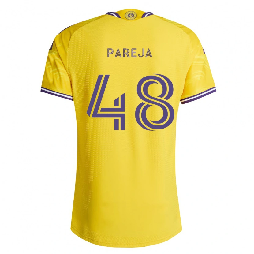 Danxen Mulher Camisola Diego Pareja #48 Roxo Amarelo Alternativa 2026/27 Camisa