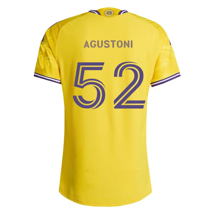 Danxen Mulher Camisola Gonzalo Agustoni #52 Roxo Amarelo Alternativa 2026/27 Camisa