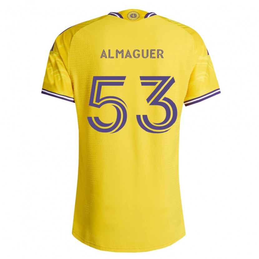 Danxen Mulher Camisola Jorge Almaguer #53 Roxo Amarelo Alternativa 2026/27 Camisa