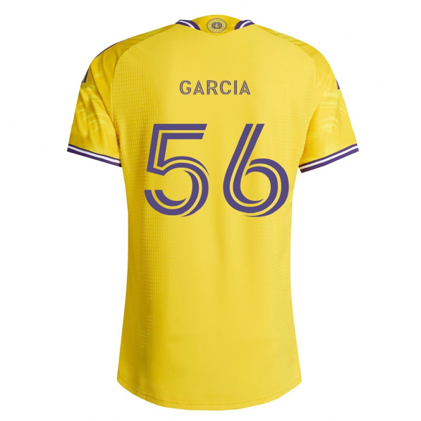 Danxen Mulher Camisola Jakob Garcia #56 Roxo Amarelo Alternativa 2026/27 Camisa