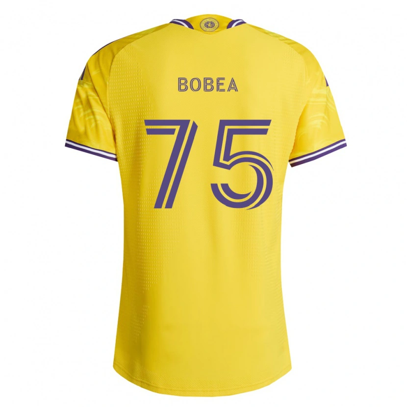 Danxen Mulher Camisola Nicolás Bobea #75 Roxo Amarelo Alternativa 2026/27 Camisa
