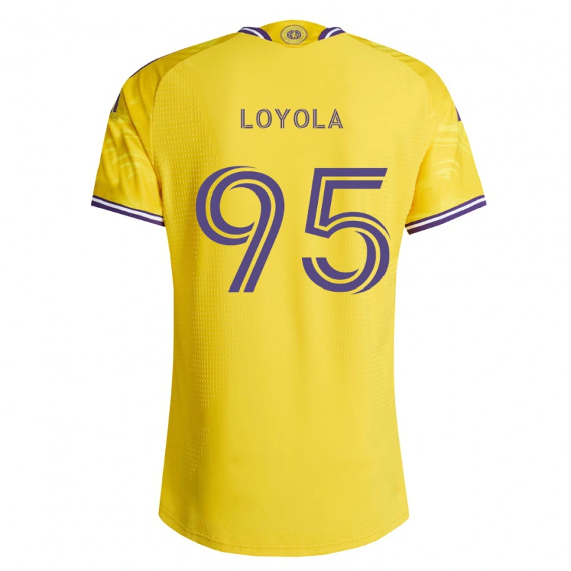 Danxen Mulher Camisola Favian Loyola #95 Roxo Amarelo Alternativa 2026/27 Camisa