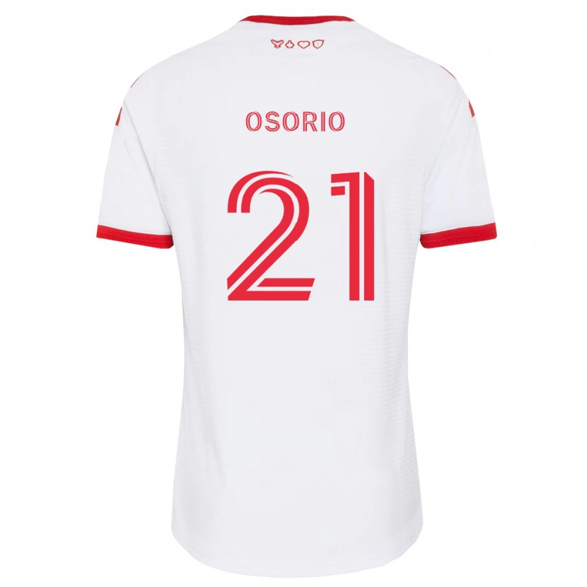 Danxen Mulher Camisola Jonathan Osorio #21 Branco Vermelho Preto Alternativa 2026/27 Camisa