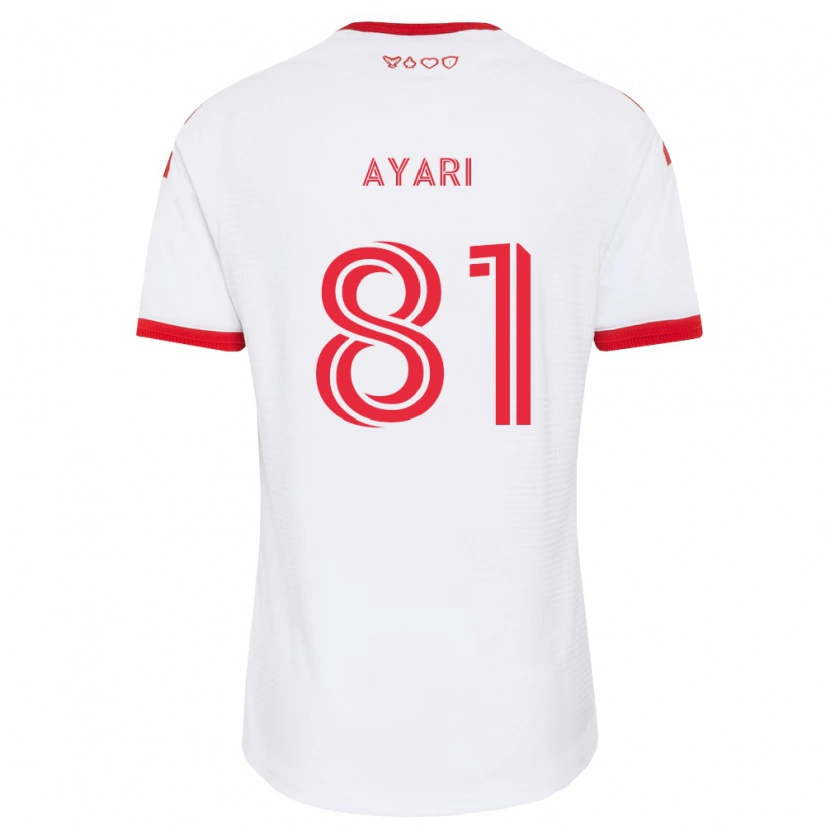 Danxen Mulher Camisola Hassan Ayari #81 Branco Vermelho Preto Alternativa 2026/27 Camisa