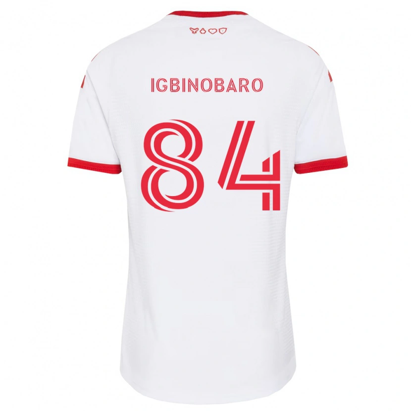 Danxen Mulher Camisola Philip Igbinobaro #84 Branco Vermelho Preto Alternativa 2026/27 Camisa